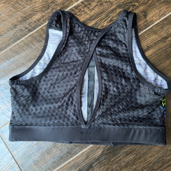 Peloton x With Pride Flag Noir high neck bra size M - Picture 6 of 8